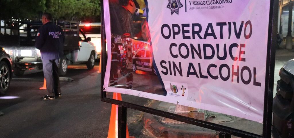 Conduce sin alcohol, menos accidentes en Cuernavaca