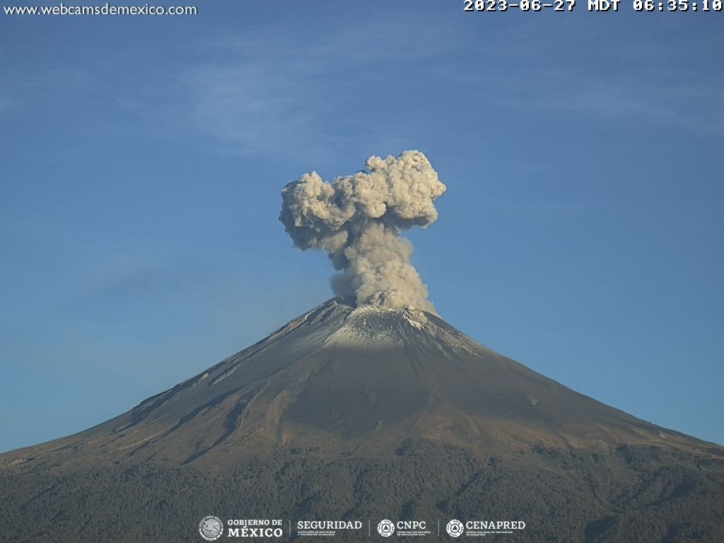 Dos sismos volcanotectónicos de magnitud 1.8 y 1.4 sacuden