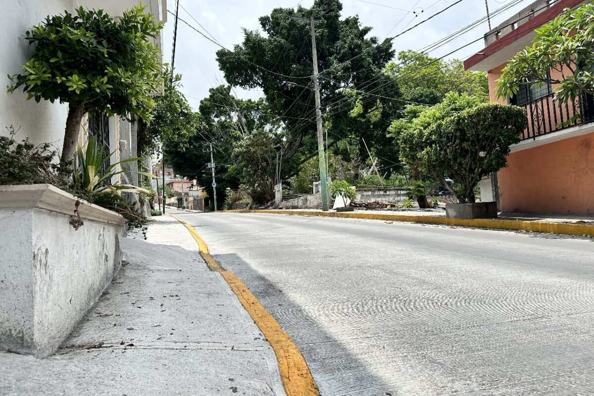 SOP da por concluido los trabajos de pavimentación en calle