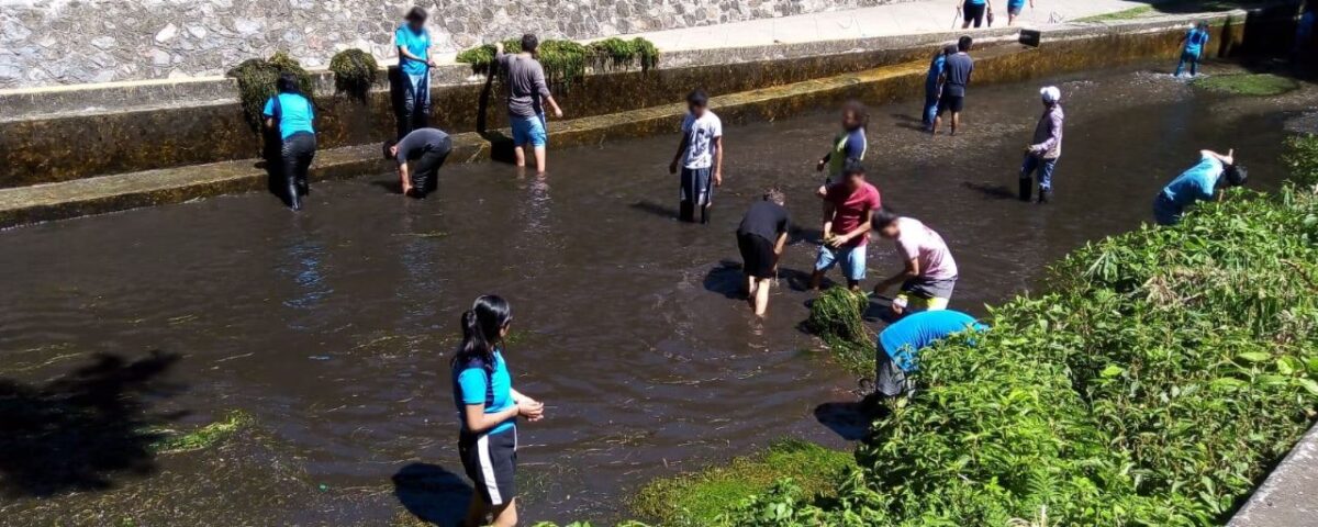 Se llevan a cabo trabajos acuáticos en el Parque Barranca
