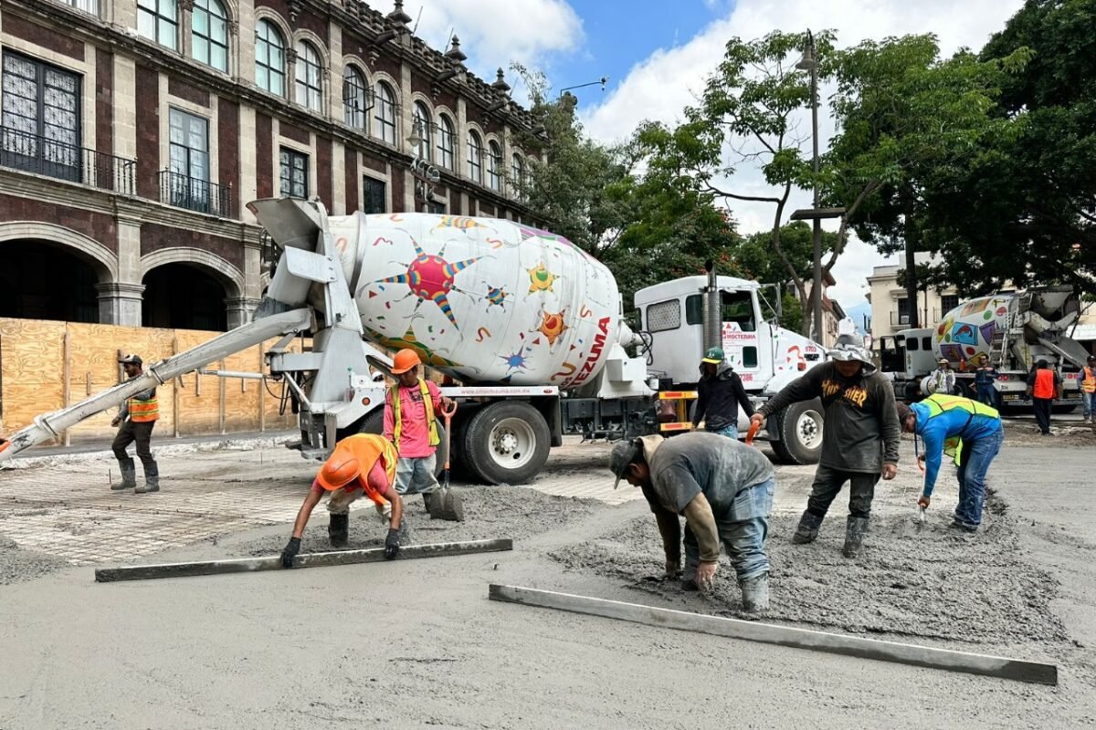 Rehabilitación en Plaza de Armas Cuernavaca tiene un avance